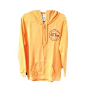 VS PINK Women's Apricot  Oversized  Sweatshirt Jacket.